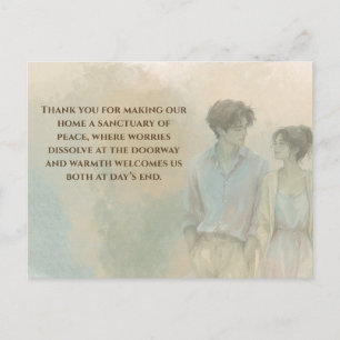 Mutual Gratitude Love Quote Postcard Gentle Pres