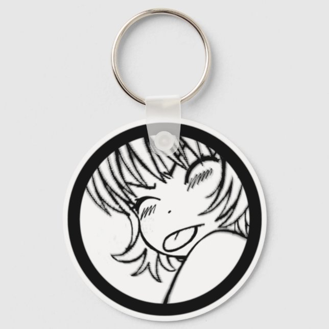 muuhh - cute anime keychain (Front)