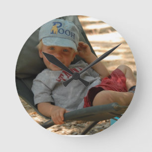 Muur Klok met Photo Round Clock