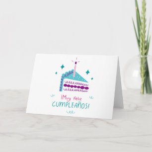 Muy Feliz Cumpleanos Tarjeta Greeting Card