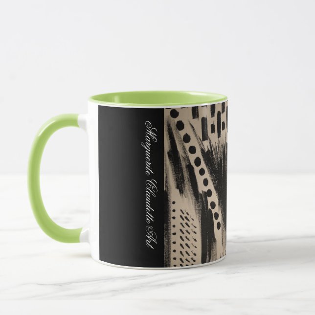 Muzes with Mar Abstract Mug (Left)