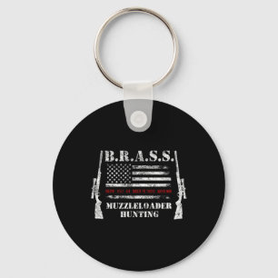 Muzzleloader Accessories Rifles Usa Flag Deer Fire Keychain