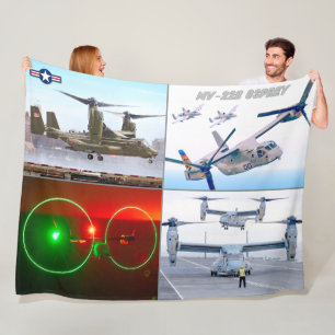 MV-22B OSPREY FLEECE BLANKET
