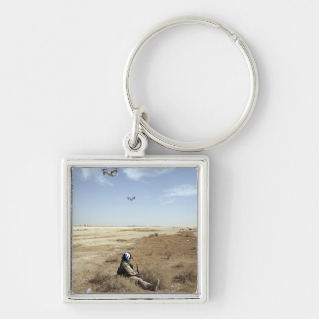 MV-22B Ospreys fly over US Navy Hospital Corpsm Keychain (Front)