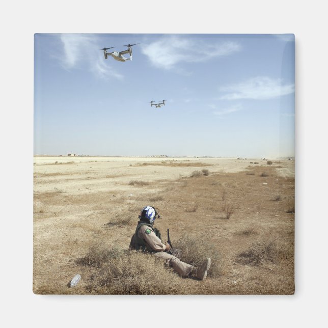 MV-22B Ospreys fly over US Navy Hospital Corpsm Magnet (Front)