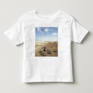 MV-22B Ospreys fly over US Navy Hospital Corpsm Toddler T-shirt