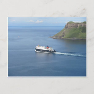 MV Hebrides leaving Uig Postcard