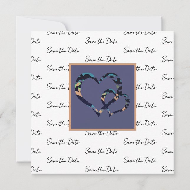 MVB Camo Hearts-Happy Valentines Day Save The Date (Front)