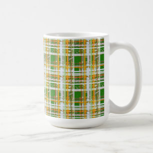 MVB Fall Plaid Green/Orange/Yellow Design Coffee Mug