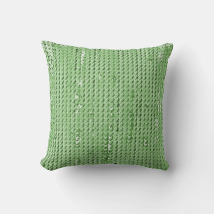 MVB Faux Burlap Throw Pillow-Torn Design/SoftGreen Pillow