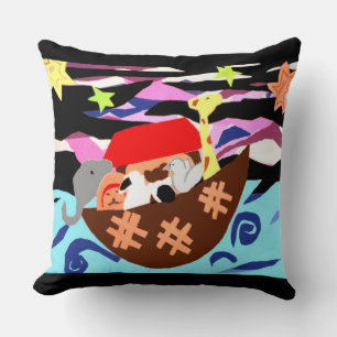MVB Noah Ark Children's Pillow-Design 1 Throw Pillow