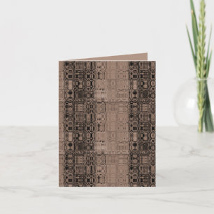 MVB Sepia-Faux Glass-Wrapping Paper Note Card