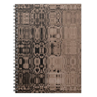 MVB Sepia-Faux Glass-Wrapping Paper Notebook