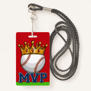 MVP Baseball Lanyard Badge