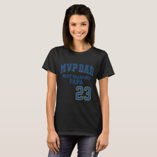 mvp dad most valdable papa 23 tshirt