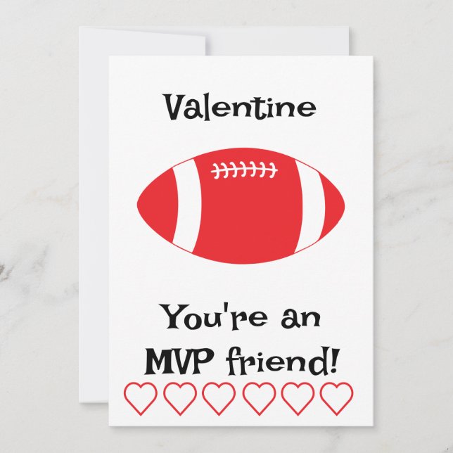 MVP Football Kids Classroom Holiday Card (Front)