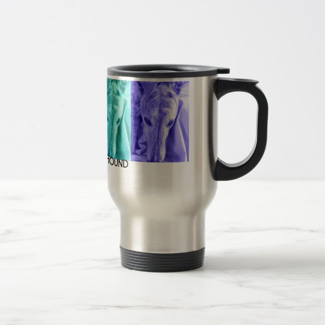 Mx4 design  ADOPT A GREYHOUND travel mug (Right)