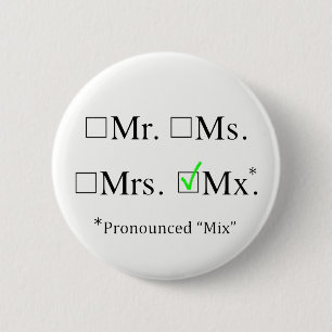 Mx. Nonbinary Prefix Button V2