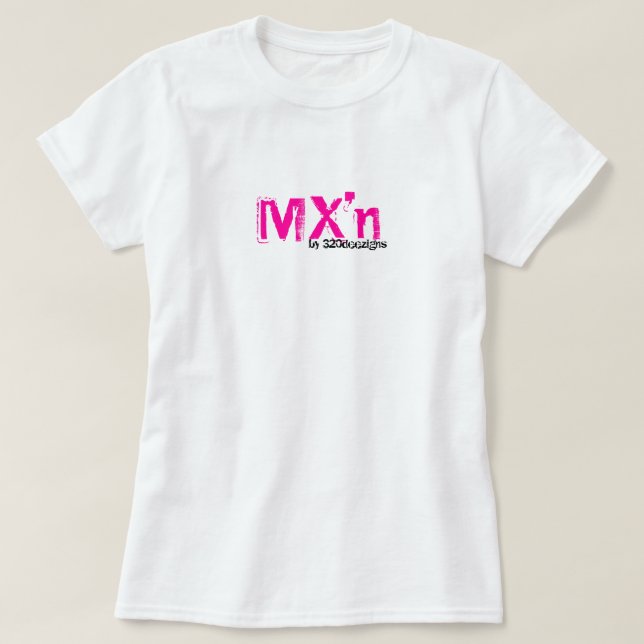 MX'n braap tee for her - hot pink (Design Front)