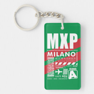 MXP Milan Airport Keychain
