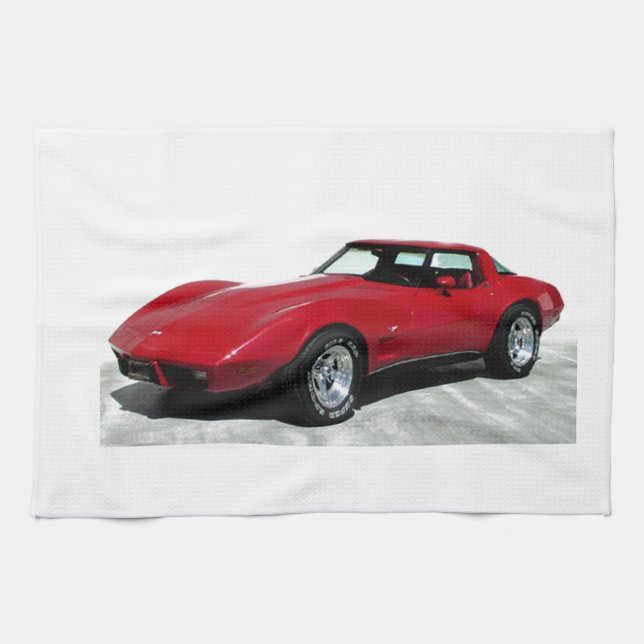 My 1979 Red Corvette Kitchen Towel (Horizontal)