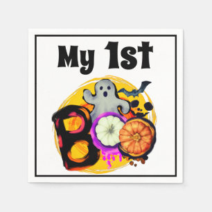My 1st Boo Cute Ghost Baby's 1st Halloween Napkin
