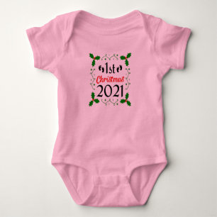 My 1st Christmas 2021 Baby Bodysuit