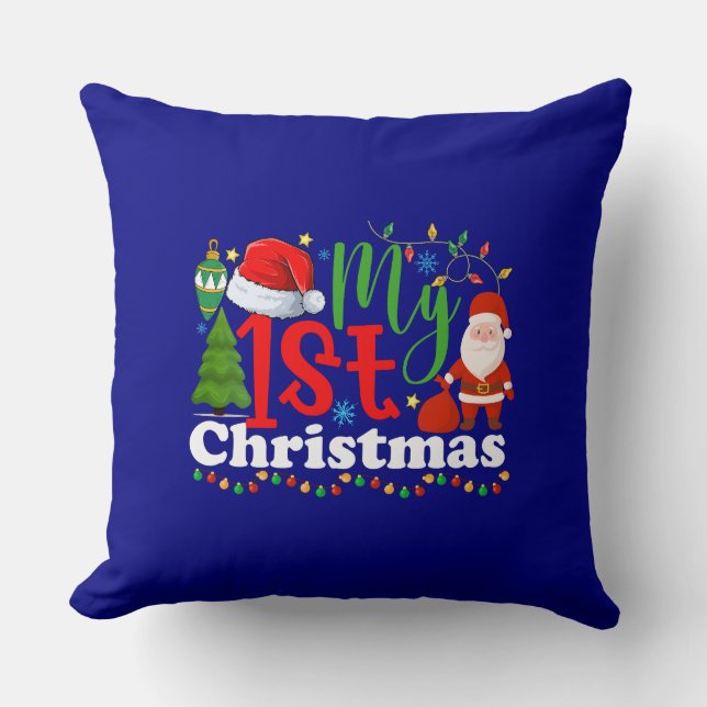 My 1st Christmas-81053 Throw Pillow (Front)