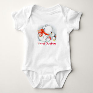 My 1st Christmas Baby Bodysuit