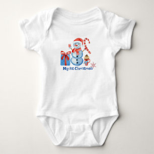 My 1st Christmas baby bodysuit one piece