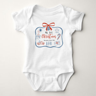 My 1st Christmas Baby Personalized Bodysuit