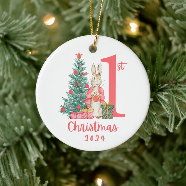 My 1st Christmas Ceramic Ornament (Tree)