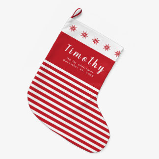 My 1st Christmas Custom Name Date Large Christmas Stocking