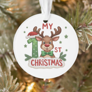 My 1st Christmas – Reindeer Joy Ornament