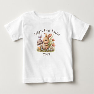 My 1st Easter Bunny Cute Gift Personilzesd Rabbit Baby T-Shirt