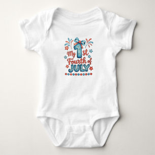 My 1st Fourth of July Baby Bodysuit