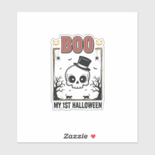My 1st Halloween Baby Skull Vintage Engraving Shir