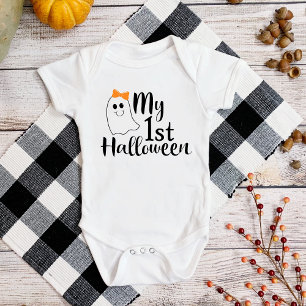 My 1st Halloween Cute Baby Girl Ghost Bodysuit