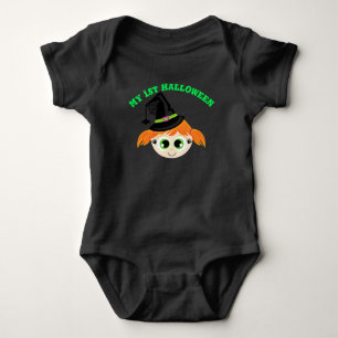 My 1st Halloween Little Witch Baby Bodysuit