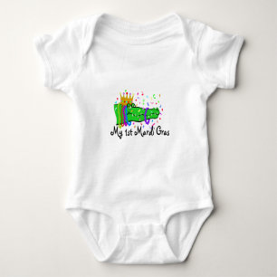 My 1st Mardi Gras Gator Baby Bodysuit