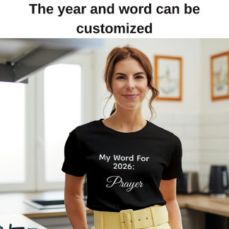 My 2026 Word Of The Year Prayer Simple Typography T-Shirt
