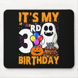 My 3rd Birthday Ghost Pumpkin Halloween Party 3 Ye Mouse Pad