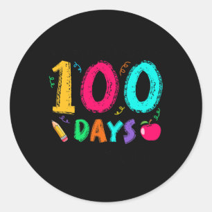 My 5th Grade Students Are 100 Days Smarter Teacher Classic Round Sticker