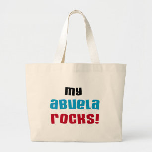 My Abuela Rocks T-shirts and Gifts Large Tote Bag