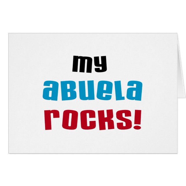 My Abuela Rocks T-shirts et cadeaux (Devant horizontal)