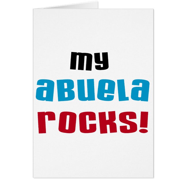 My Abuela Rocks T-shirts et cadeaux (Devant)