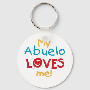 My Abuelo Loves Me T shirts and Gifts Keychain