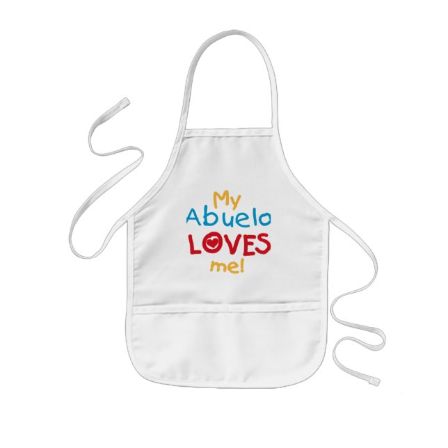 My Abuelo Loves Me T shirts and Gifts Kids Apron (Front)
