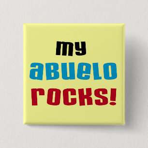 My Abuelo Rocks T-shirts and Gifts 2 Inch Square Button
