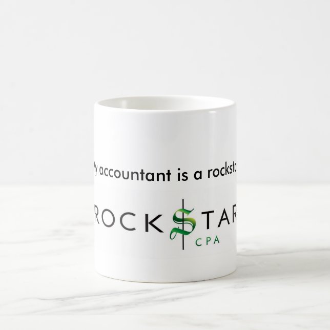 My Accountant is a Rockstar Mug (Center)
